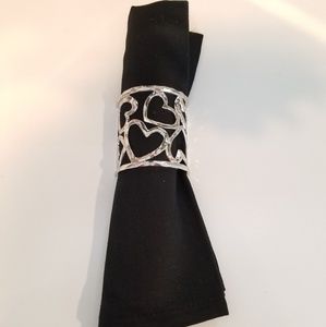 Michael Aram Heart Napkin Ring Set
